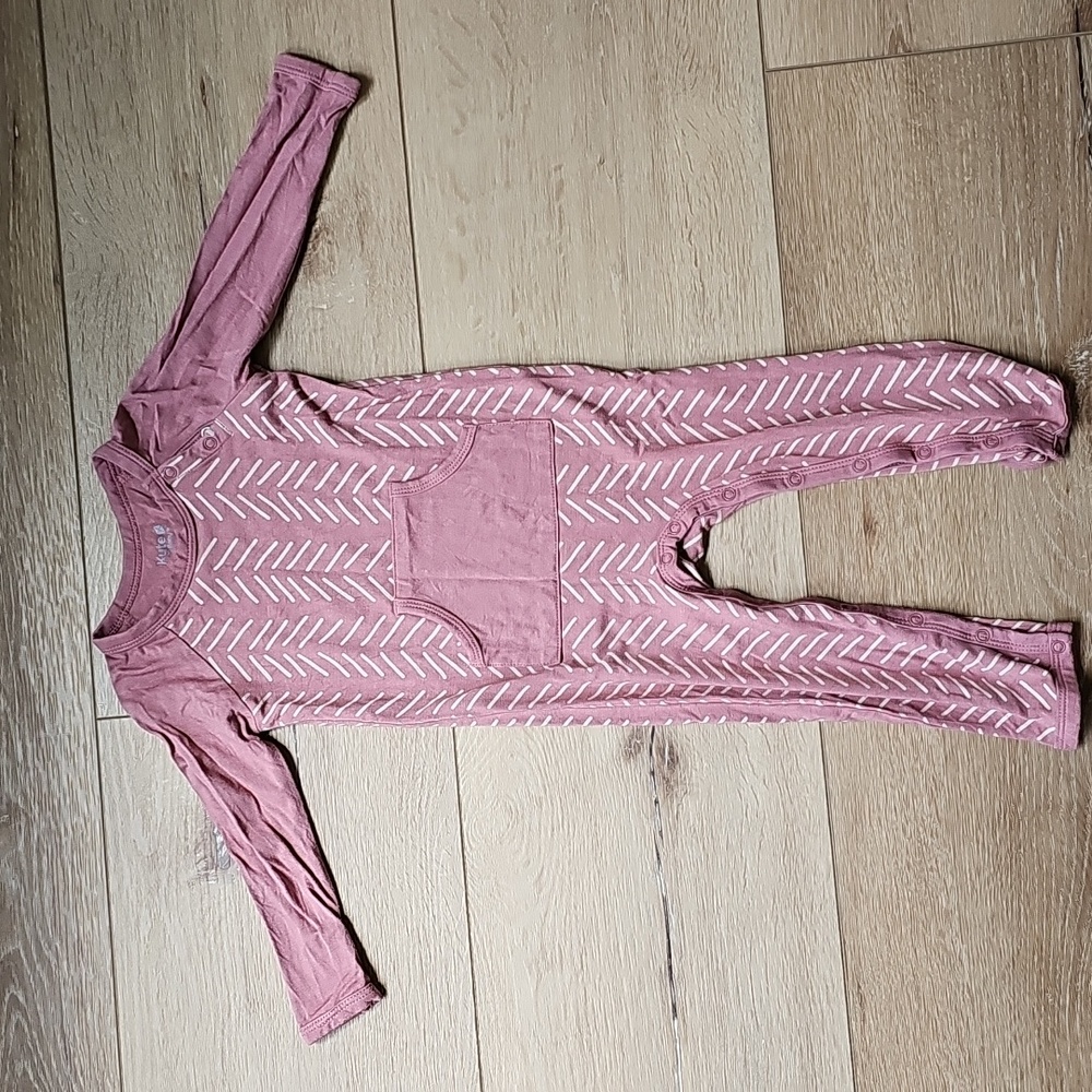 Kyte BABY Longall In Dusty Rose Herringbone